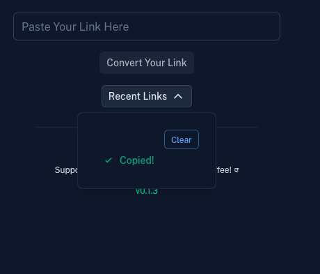 Recent Links - Copied